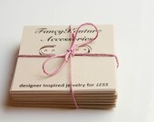 50 - Custom 3x3 Cardstock Earring Cards - Many Colors Available