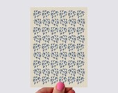 Navy Triangles Print Greeting Card