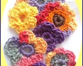 Crafters Assortment Crochet Cotton Thread Flowers