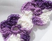 5 Petals handcrocheted cotton thread flowers