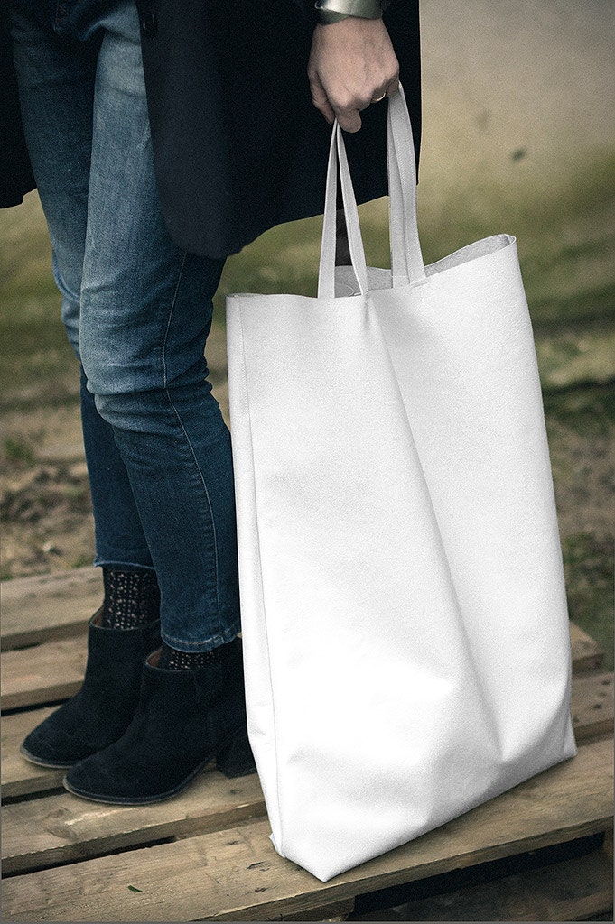 White Oversized Giant Tote Bag, big everyday bag