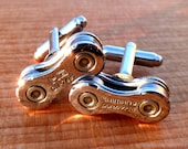 Cuff Links Mens Bicycle Chain Special Edition DURA ACE Bike Chain Upcycled - Cyclist Racer - Mountain Biker - Motorbike