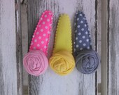 Amber rosette snappy clips