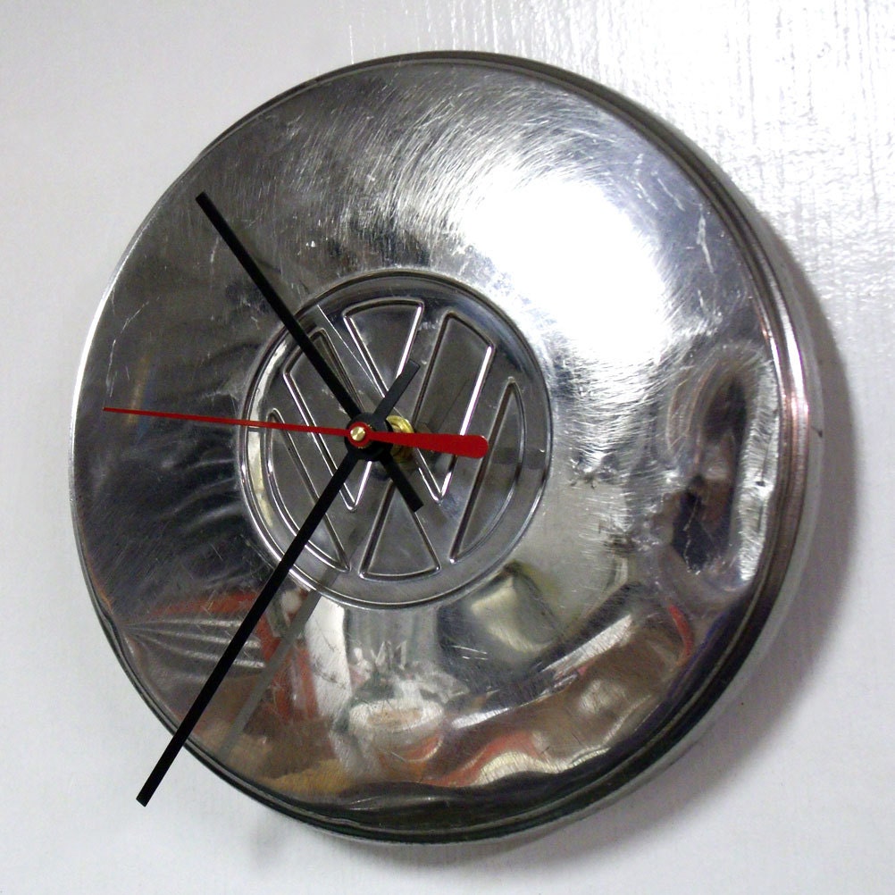 Volkswagen Wall Clock - VW Hubcap Clock - Volkswagon - SSS13-803