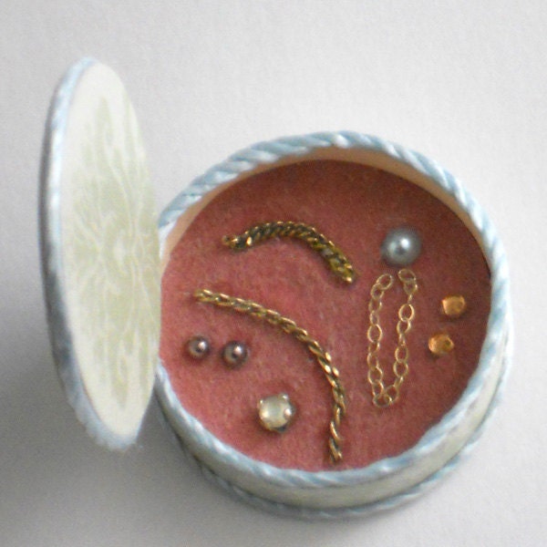 OOAK 1/12 Scale Miniature Vintage Jewelry Box