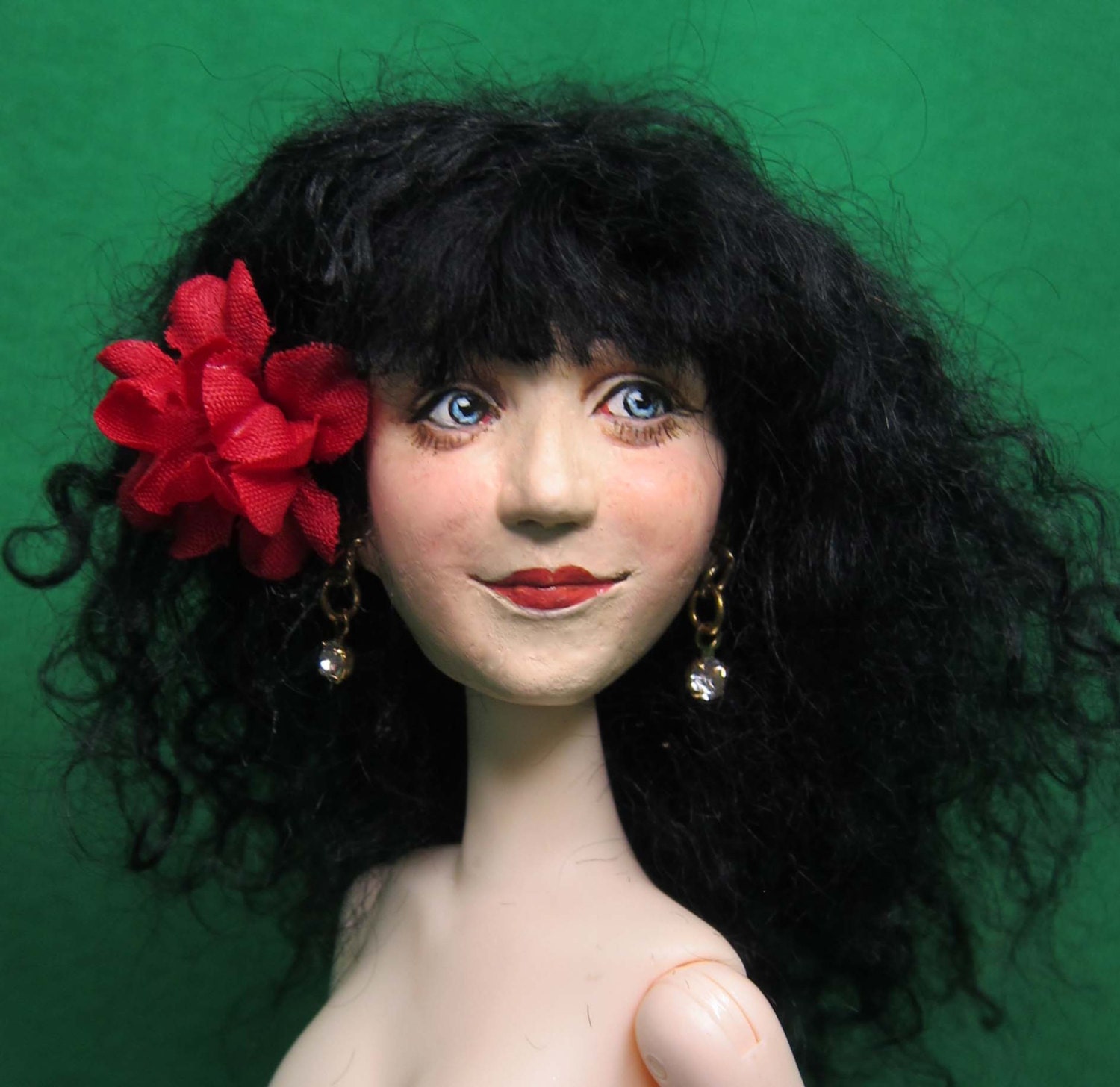 Wildflower Dolls Ruby 9 OOAK, Doll Only.