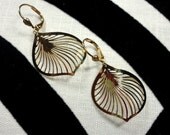 Modern Design Brass Pierced Earrings
