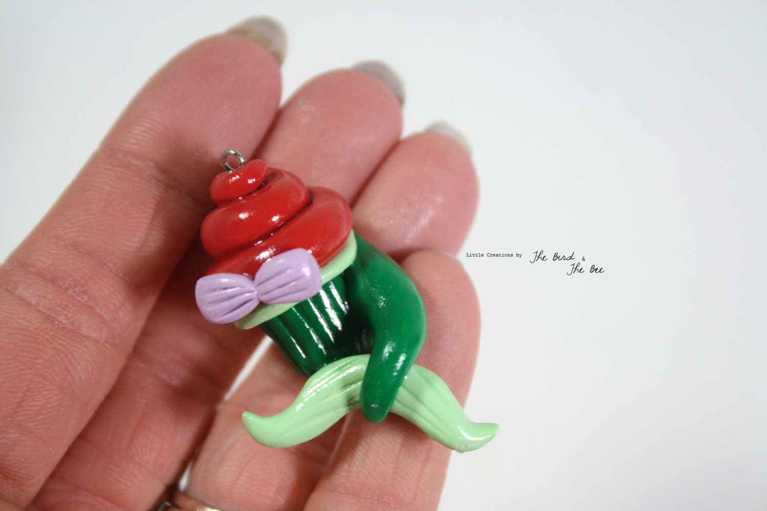 Ariel Cupcake Pendant