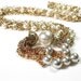 Vintage Pearl Necklace,1960s Mad Men Style, Belly Dancing Necklace, Burlesque, Belly Dancer, Fun Jewelry, Gifts for Mom, New Years Bling