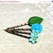 Holiday SALE Forget Me Not Bouquet Bobby Pins. Hair Accessories. Blue Flower Bobbies.