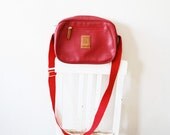 Red SHOULDER bag. travel bag