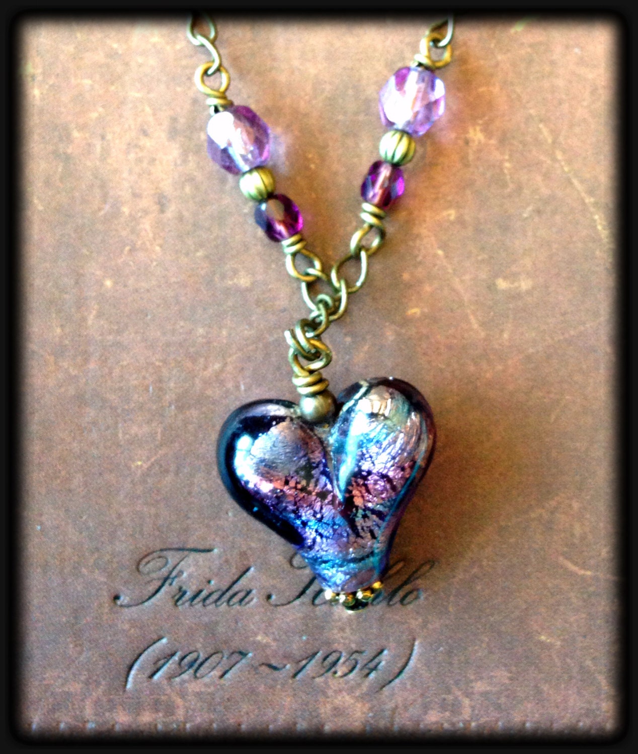 Purple Heart Necklace