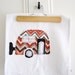 Appliqued Tea Towel Caravan Design - 100% Cotton
