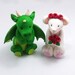 Custom Wedding Cake Topper, Dragon and Rat Couple, Chinese Zodiac Signs, Personalized Figurines, Made To Order