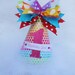 Rainbow Birthday Party Hat with Ombre Polka Dots