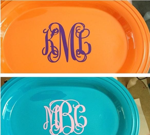 Vinyl Monogram Decal  - 4 inch