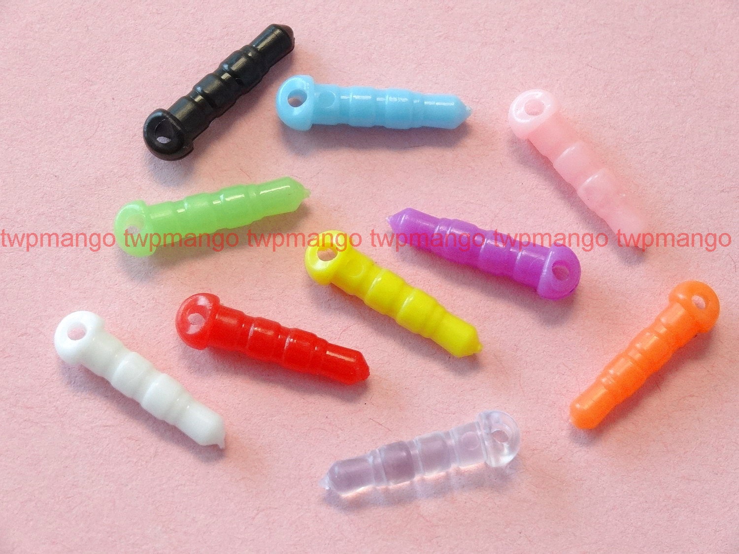 50 Ear Cap Dock Dust Plug Earphone Cell Phone 10 Colors  N79