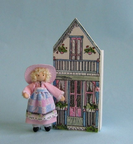 Miniature 1/4" and 1" scales doll and dollhouse kit