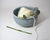 Whimsical Hand Sculpted Cat and Flower Bowl with a recycled glass pool