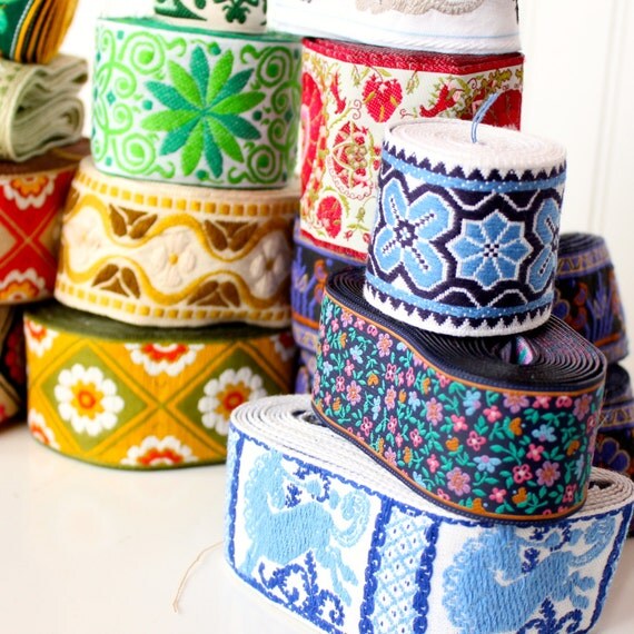 Vintage Trims and Ribbons for Sewing Millinery or by theNelleHouse