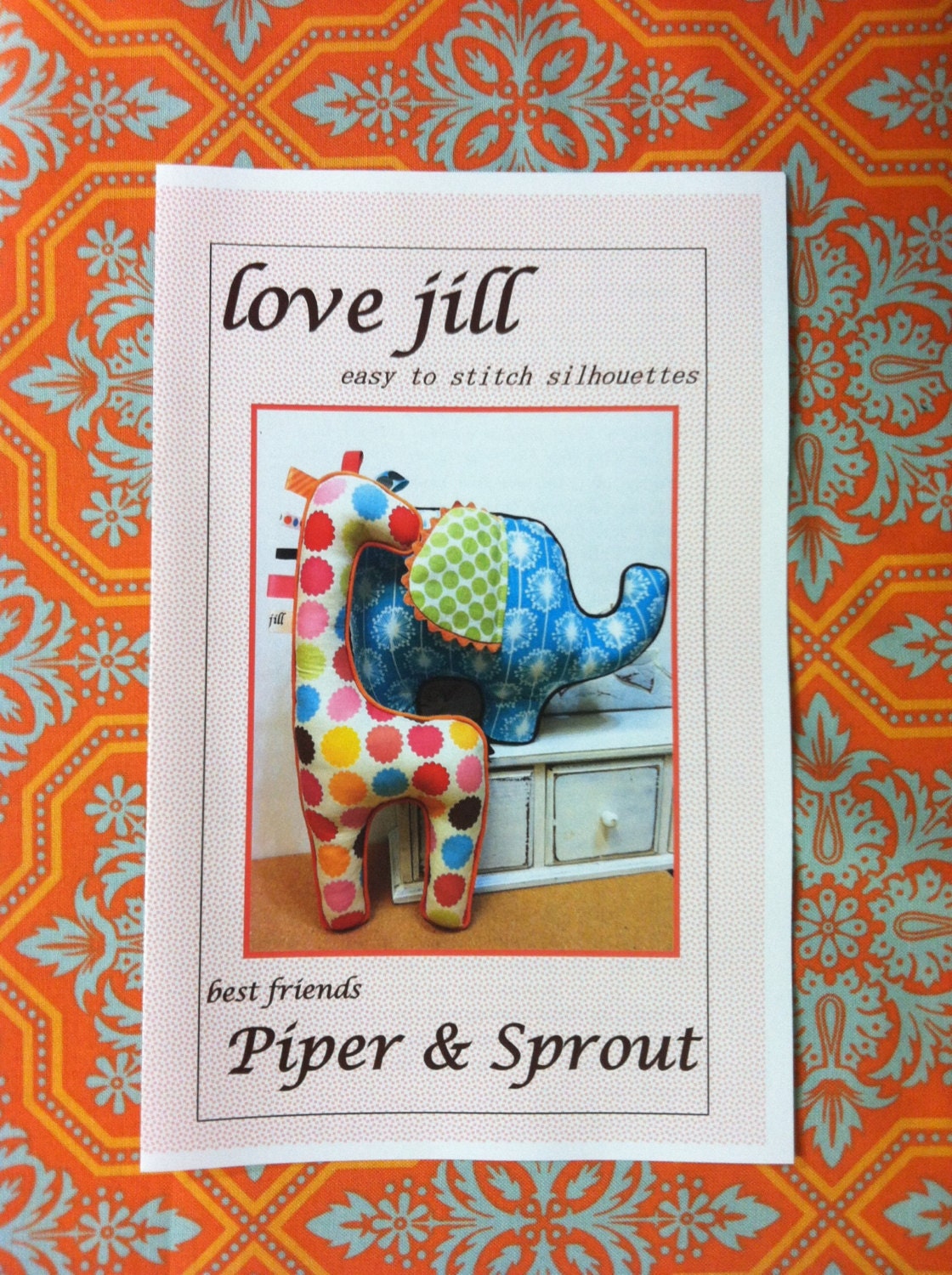 Pattern by lovejill - Piper and Sprout Elephant and Giraffe baby sensory stimulation stuffed toys