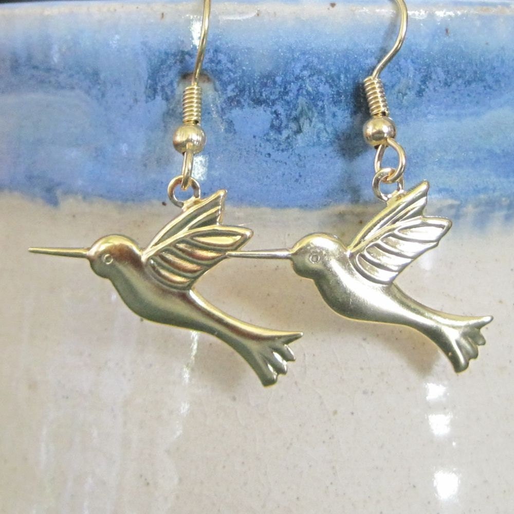 Hummingbird - dangle earrings