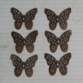 Filigree Butterflies set of 6 by Maya Road