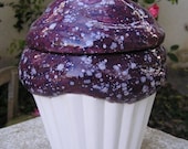 Plum Pudding Cupcake Jar