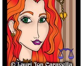 Libra Steampunk Gal (Zodiac) Larissa Stardust (TM) by Lauri Jon Stardust Steampunk (TM) 8x10 Print