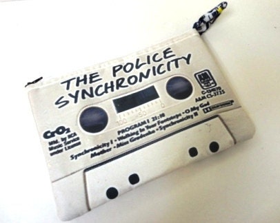 The Police Synchronicity Retro 80s Cassette Tape Clutch
