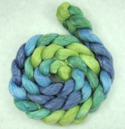 Superfine Merino/ Tencel Roving-  Bahamas
