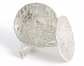 Sterling Silver Cuff Links,  Silver Wood Grain Cufflinks, Shirt Accessory Anniversary Birthday Jewelry Gift for Groom Dad Him Dude Under 50