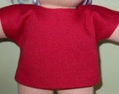 You CHOOSE from 11 COLORS - Boys Short Sleeved T-shirt - Waldorf Doll Clothes - 10 Inch Little Buddy Size - LB