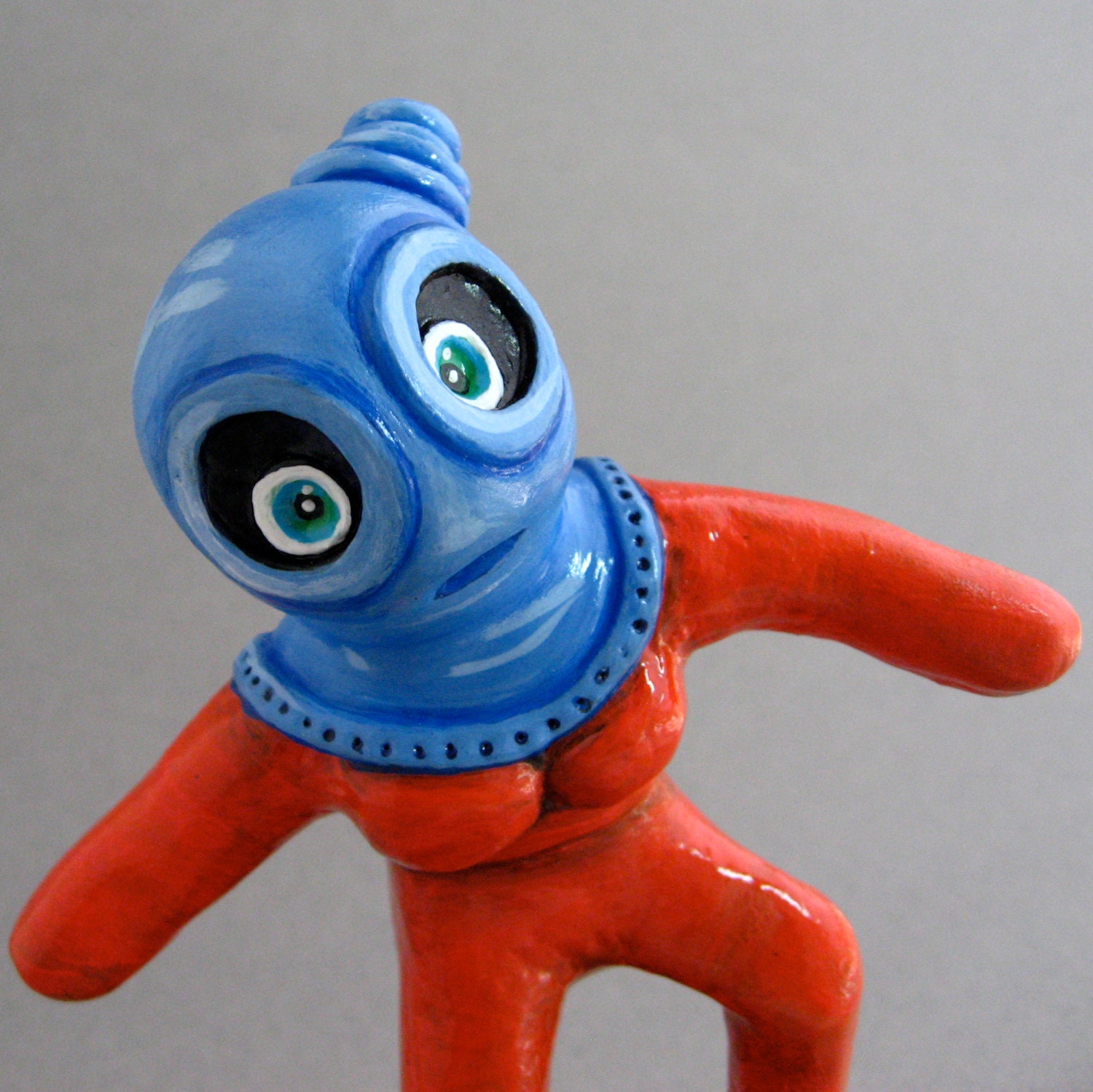 One of A Kind - Space Gal - One Small Step little Sculpture - Handmade - OOAK Astronaut