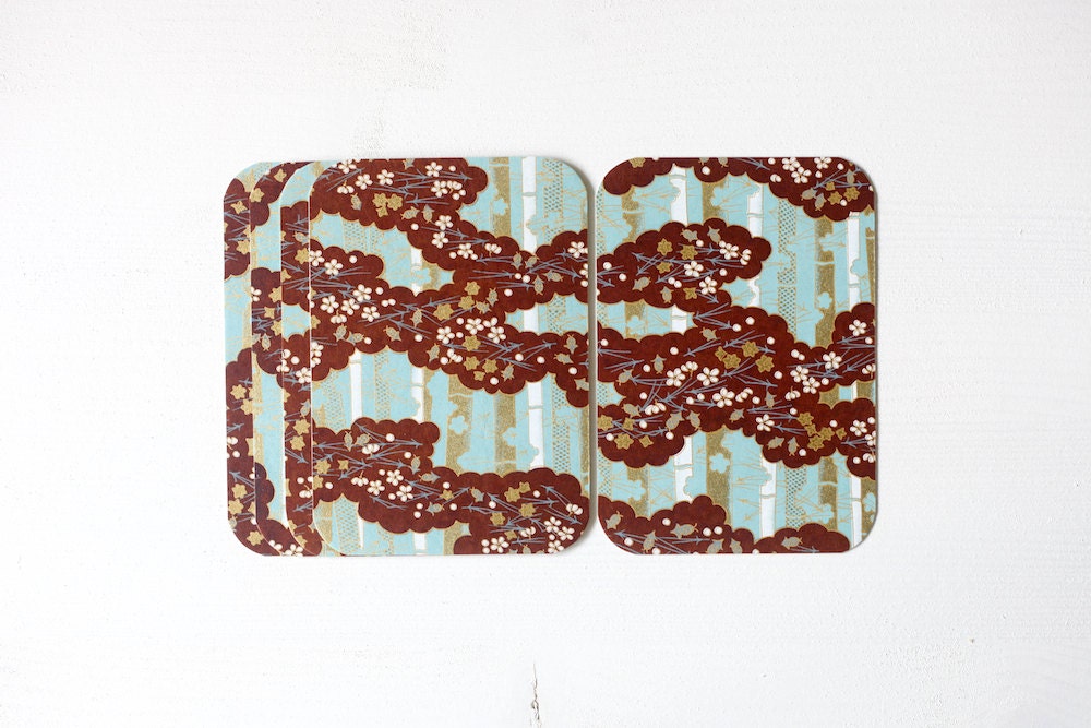 Chiyogami Note Card Set . Birthday Cards . Invitations . Greeting Cards . no.110