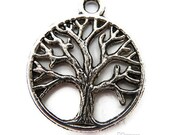Tree Of Life Charm, 8 Pcs,  Alloy Metal   Charms, Tree of Life,  Charms, Tree Charm