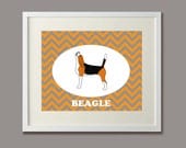 Beagle Dog Portrait ( 8x10 Fine Art Print )