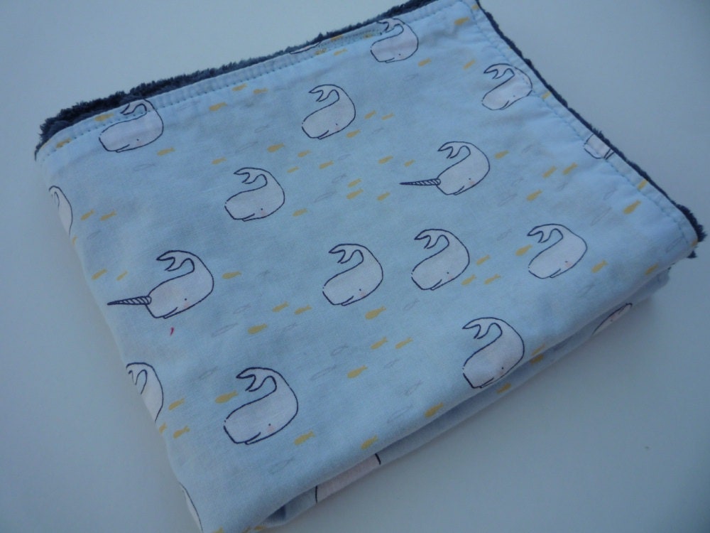 Navy Blue Whale Lovie