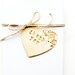 Thank You Wedding Favor Tags Favors Tag Personalized Gift Hang Tag Set of 20 Product Packaging Clay Heart Lace Vintage Shabby Chic Wedding