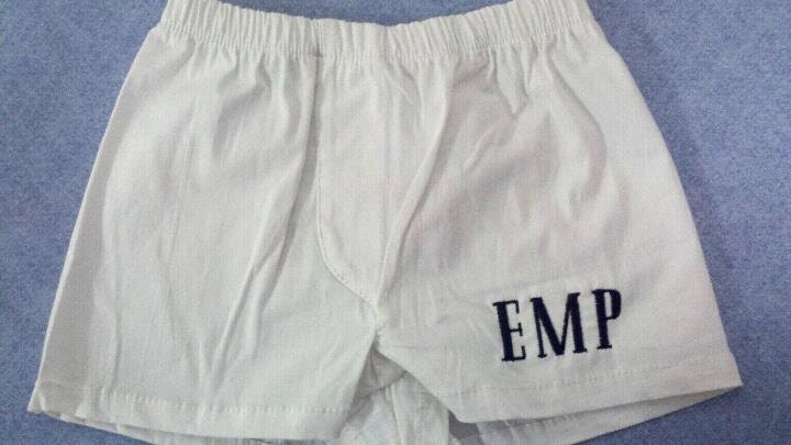 Photo Prop Personalized Baby Boy Boxers Monogrammed Diaper Cover Embroidered Name or initials on the front leg bottom Baby shower gift
