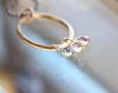 Colorful Sapphire In 14K Recycled Gold Necklace (F) - Ready To Ship