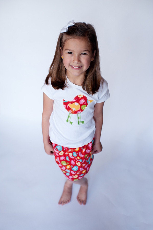Sweet Tweet Twirl Skirt Outfit - sizes newborn - Girls 8