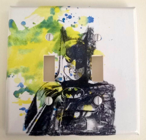 Batman Decorative Double Light Switch Plate Cover