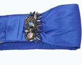 Bridesmaid Blue Clutch-  Saphire  Silk Purse
