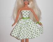 CUTE polka dress and bag 4 barbie doll
