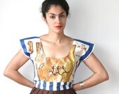 Australia Rock Painting Tea Towel Dress Sz L