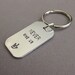 Key chain NEVER GIVE UP, with sign language sign for 'I love you', Gift for Men and Women, Gift for Guys, Boyfirends, Husbands