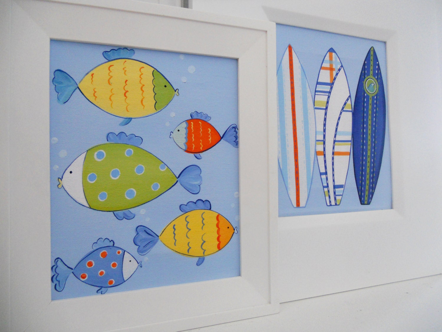 SALE surfs up, set of 2 8x10 prints