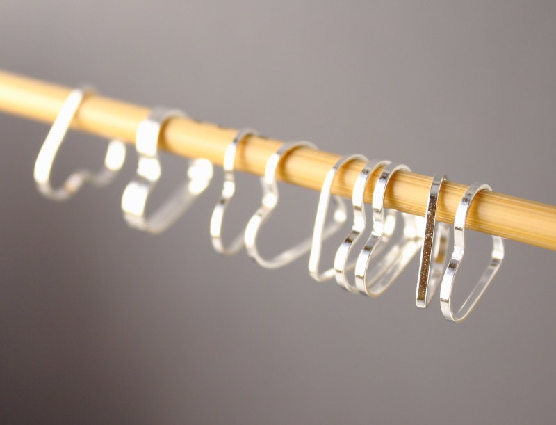 Simple Solid Snag-Free Heart Ring Stitch Markers for Knitting