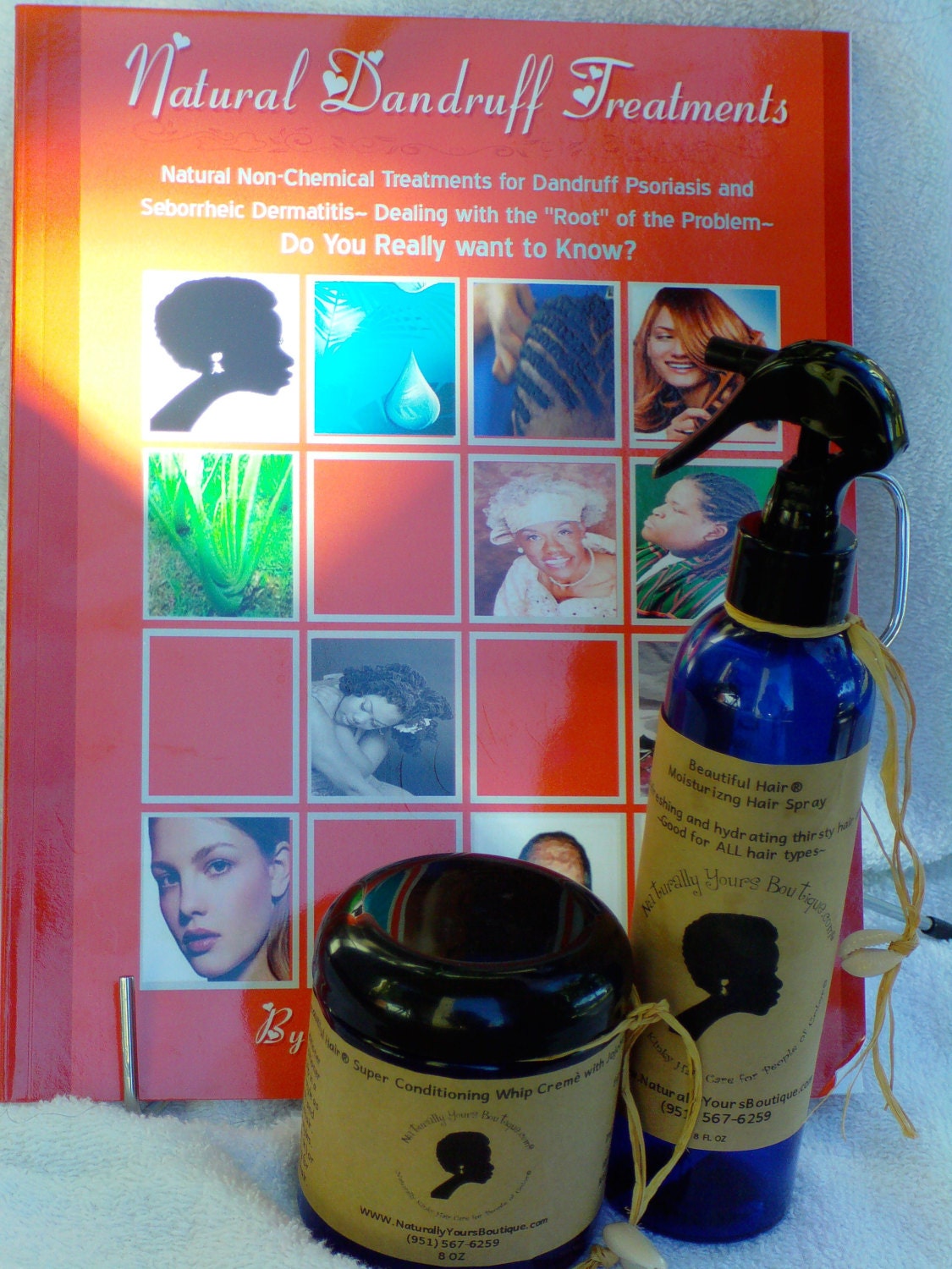 Beautiful Hair Products Hair Treatment Set Book Whip Creme and Moisturizing Spray